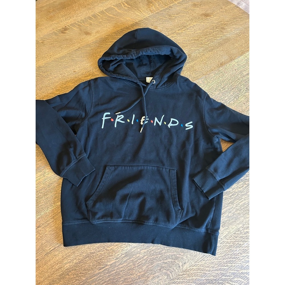 H&M Women's "Friends" Hoodie Sweatshirt Size Medium –‎ Black